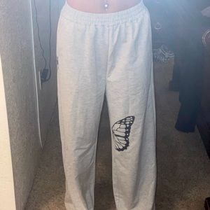 Brand new sweats with butterflies